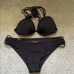 Victoria’s Secret Women's Black Swimwear Set
